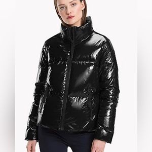 TOMMY HILFIGER WOMEN’S HIGH GLOSS SHINY PUFFER SZ M